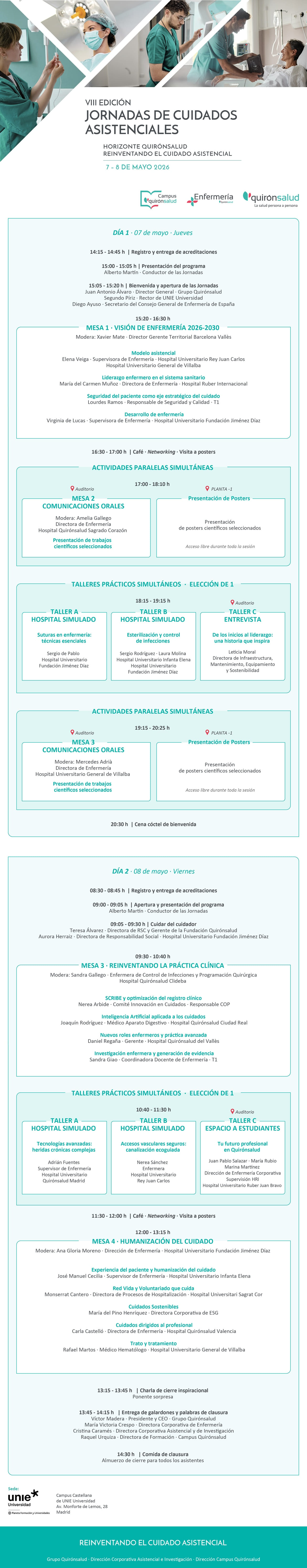 VIII Edición Jornadas de Cuidados Asistenciales Quirónsalud