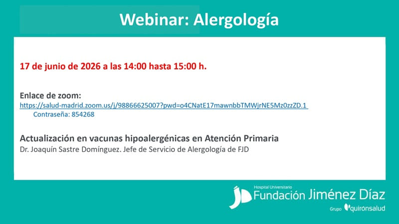 Webinar de alergología