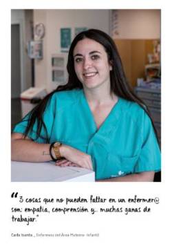 Carla Isanta Enfermera Quironsalud Barcelona