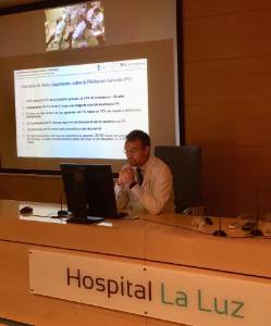 Dr. Roberto Martín Reyes durante el Transcontinental Cardiology Meeting