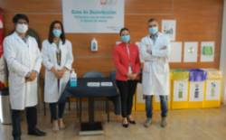 De izquierda a derecha: Paul Zegarra, director médico, María San José, Directora de Operaciones, Myriam Polvorinos, responsable de Atención al Paciente y Christian Garriga, Director Gerente