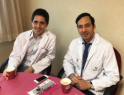 Los doctores Daniele Gemma y Abraham López del Servicio de Cardiología del Hospital La Luz, organizadores del encuentro.