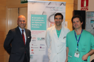 Los Drs. Jose Manuel de la Morena, Javier Romero-Otero y José Manuel Duarte