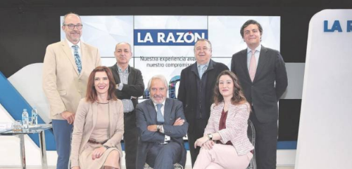 José Luis Cebrián, Silvia Pérez Gala, Carlos Durán, Francisco Villarejo, Enrique Pérez-Castro, María Luisa de Mingo y Gonzalo Bartolomé