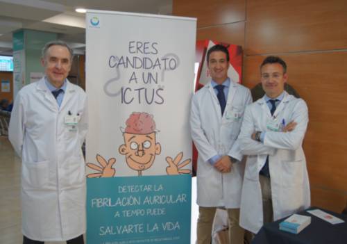 Los doctores Oriol Franch, Juan Benezet y Roberto Martín Reyes