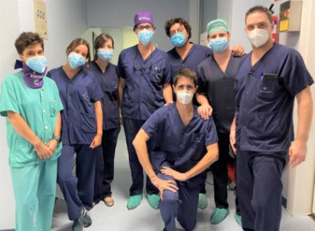 Equipo de la Unidad de Hemodinámica del Hospital La Luz