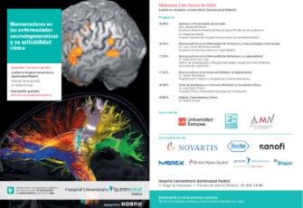 programa Jornada biomarcadores en enfermedades neurodegenerativas