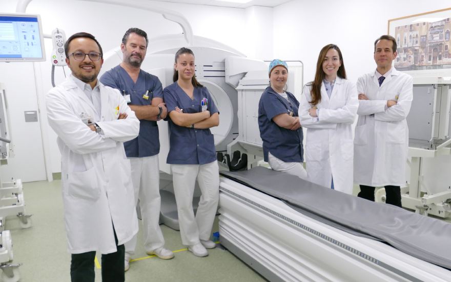 equipo de medicina nuclear