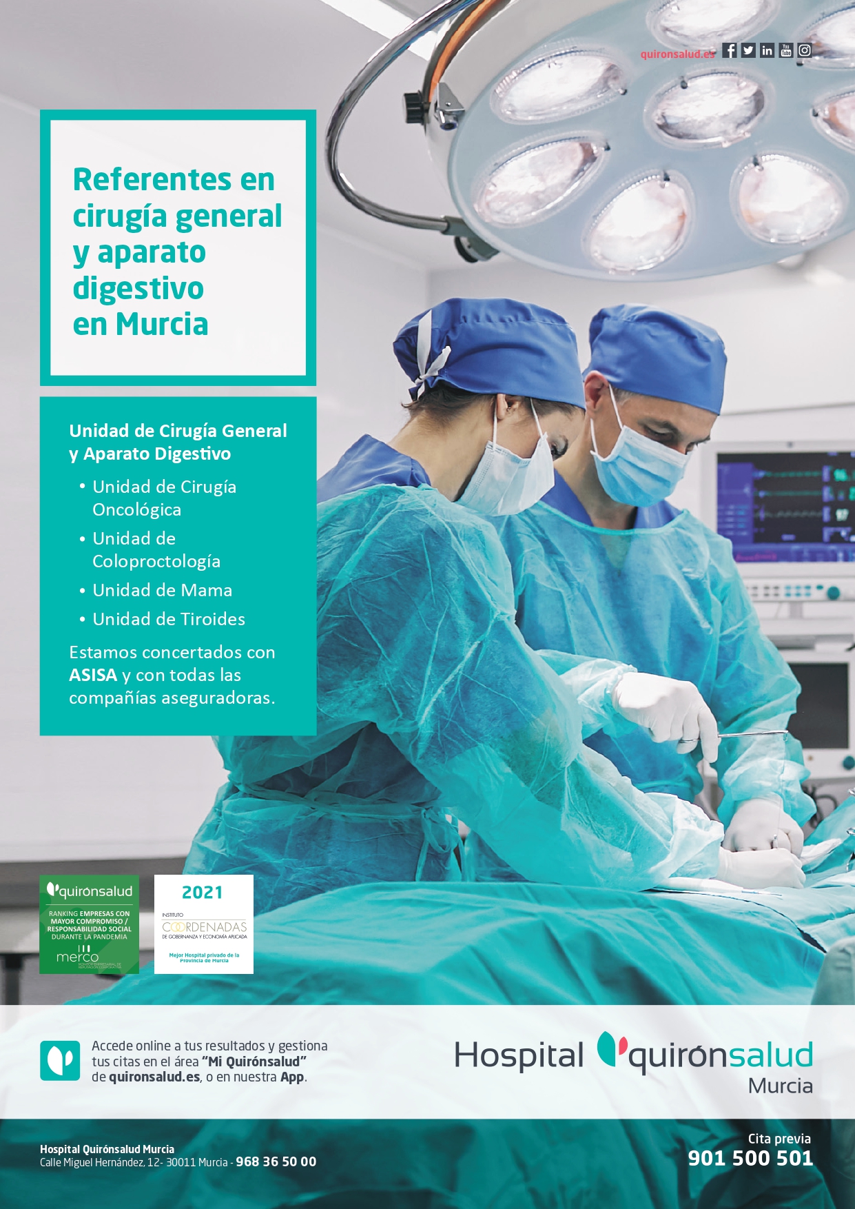 Cirugía General y Digestiva Murcia Quironsalud