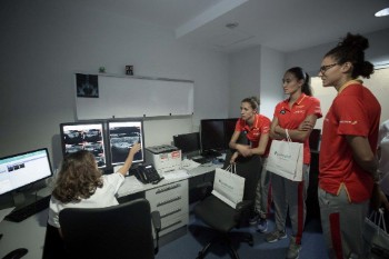 180918 Visita Quirónsalud Tenerife de la selección española de baloncesto femenino (18)