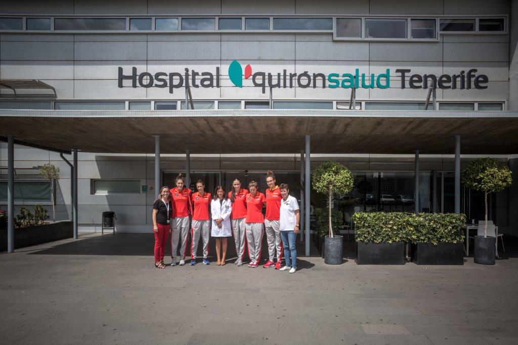 180918 Visita Quirónsalud Tenerife de la selección española de baloncesto femenino (44)