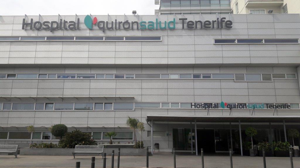 Fachada del Hospital Quirónsalud Tenerife