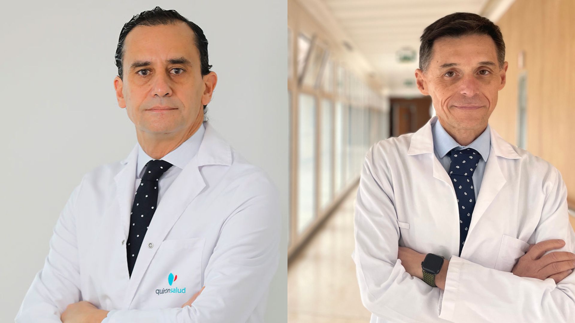 Los doctores Salvador Morales y Fernando de la Portilla