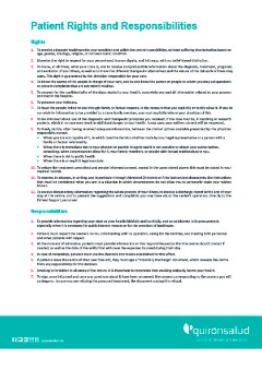 Patient Rights and Responsibilities - Hospital Quirónsalud Infanta Luisa