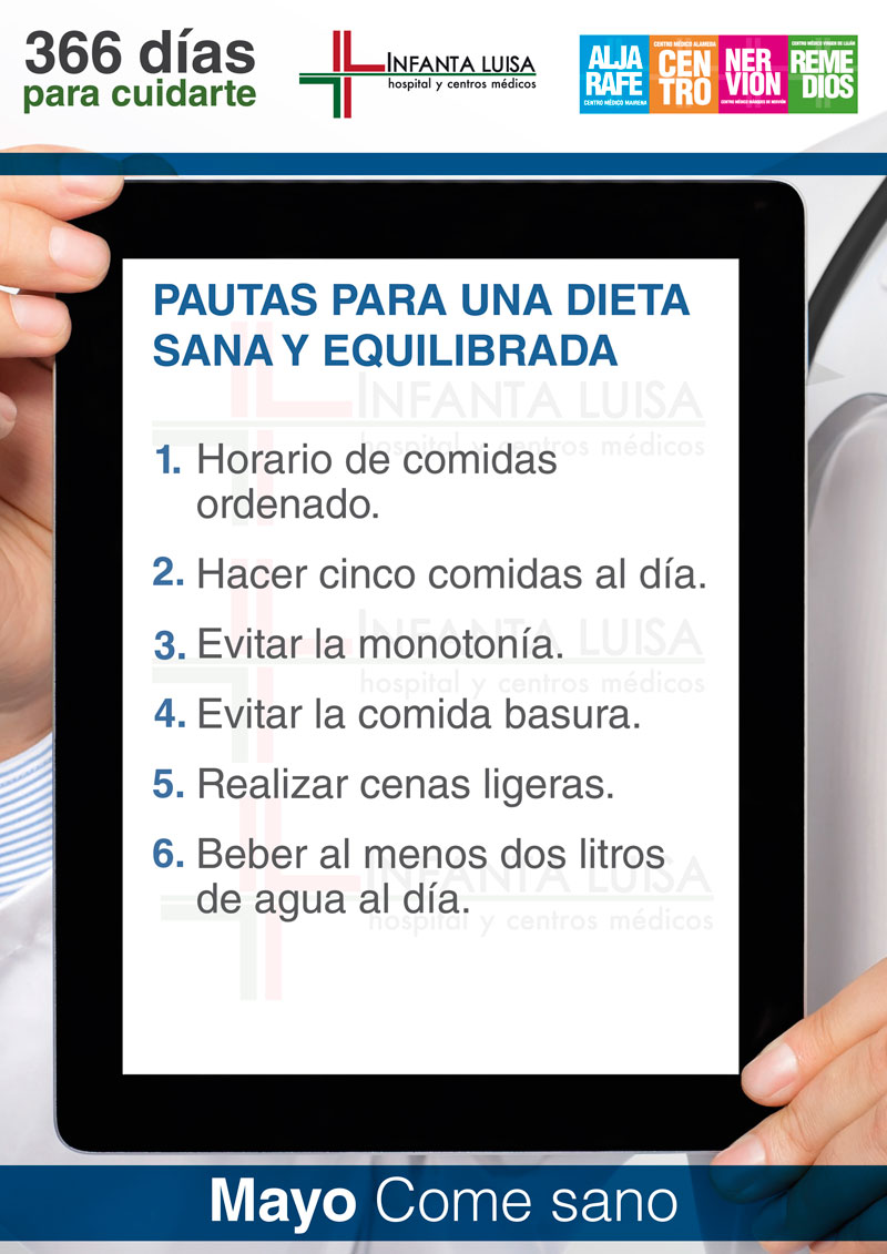 Pautas para una dieta sana y equilibrada