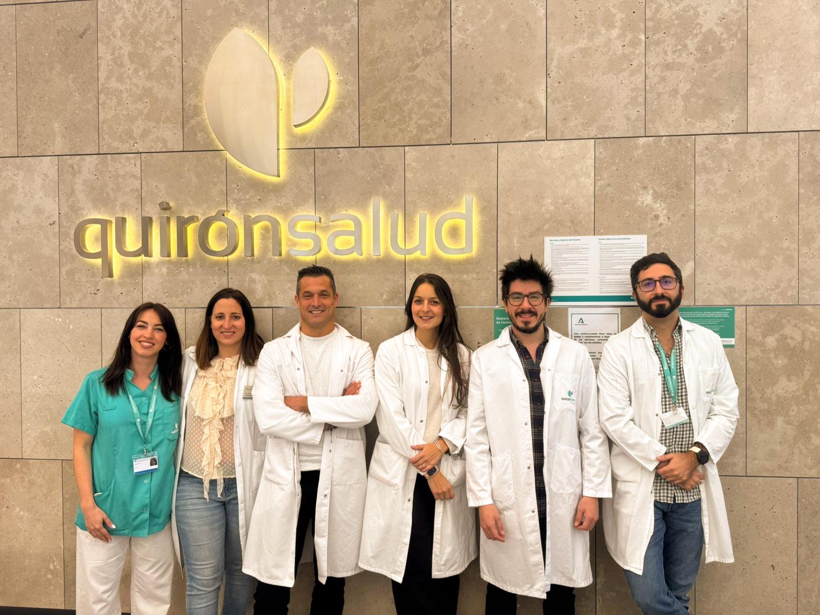 Equipo Insufiencia Cardiaca QS Málaga. De izda. a dcha. Scholz, Luque, Jiménez, Macías, Salazar y Amaral