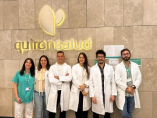Equipo Insufiencia Cardiaca QS Málaga. De izda. a dcha. Scholz, Luque, Jiménez, Macías, Salazar y Amaral