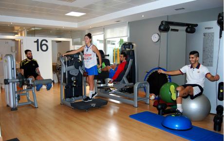 Deportistas en el Centro de Rehabilitación