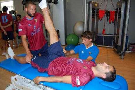 Jugadores en fisioterapia
