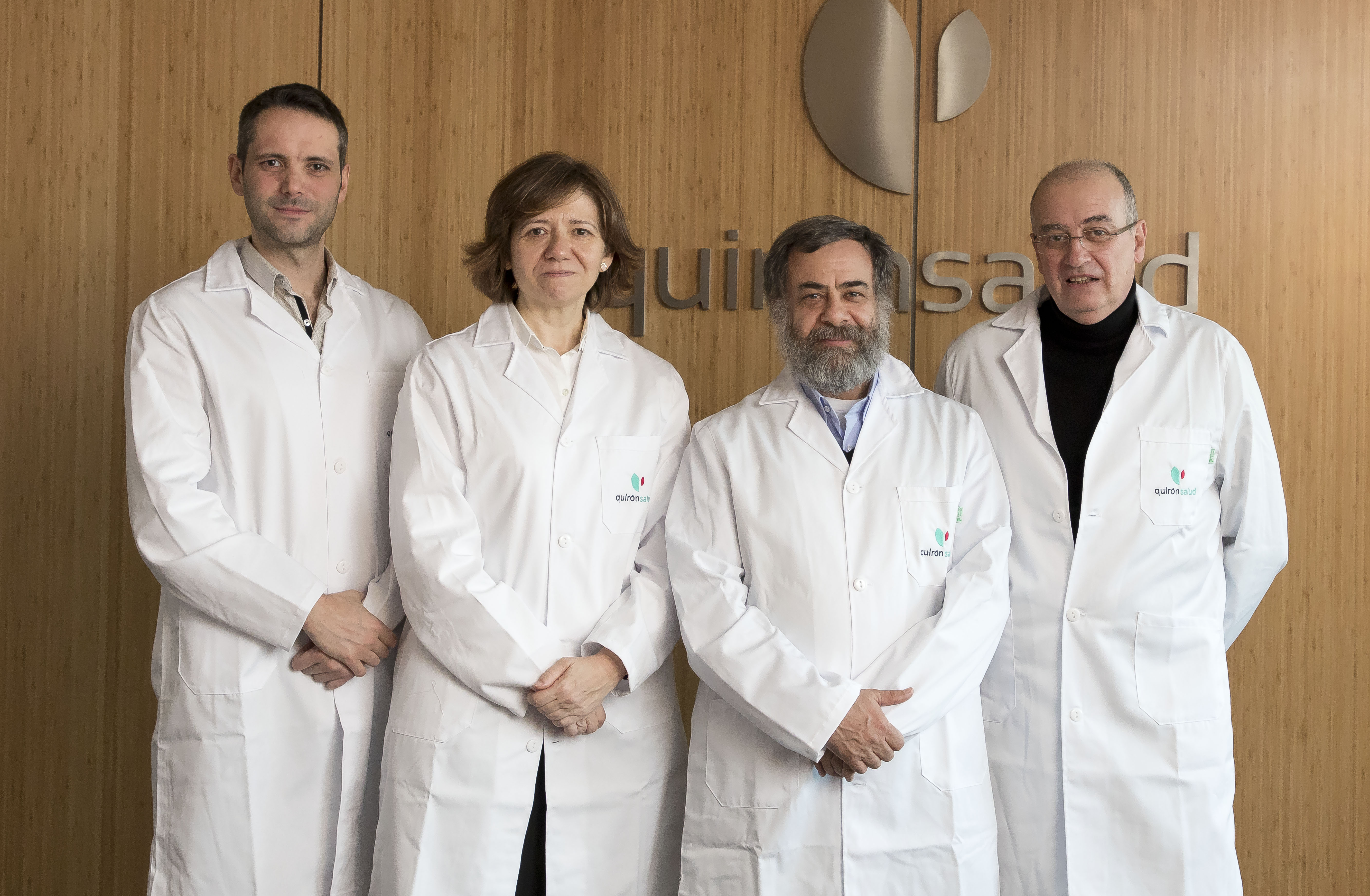 Juan Castro, Carme Ares, Alejandro Mazal y Raymond Miralbell, equipo médico del Centro de Protonterapia de Quirónsalud