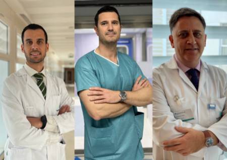Los doctores Marenco, Leal y Durán