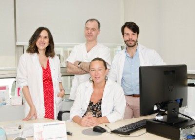En la imagen, de izda. a dcha. Las Dras. María José Gómez-Roso y Constanza Caliendo y los Dres. Juan José López Galián y Carlos Piñel