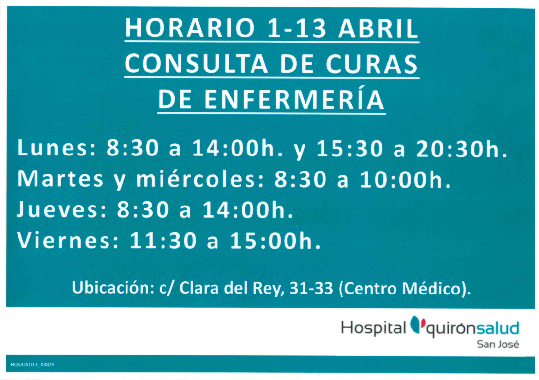 Consulta curas enfermería