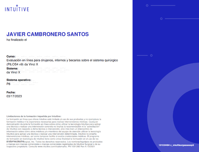 Acreditación Da Vinci