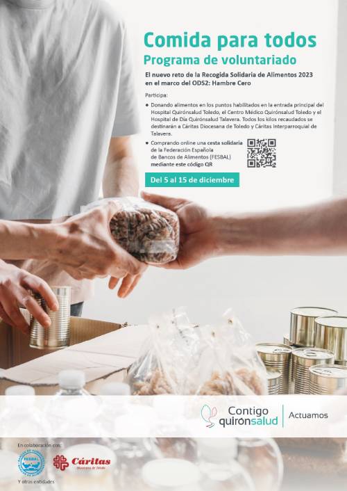 Cartel recogida alimentos