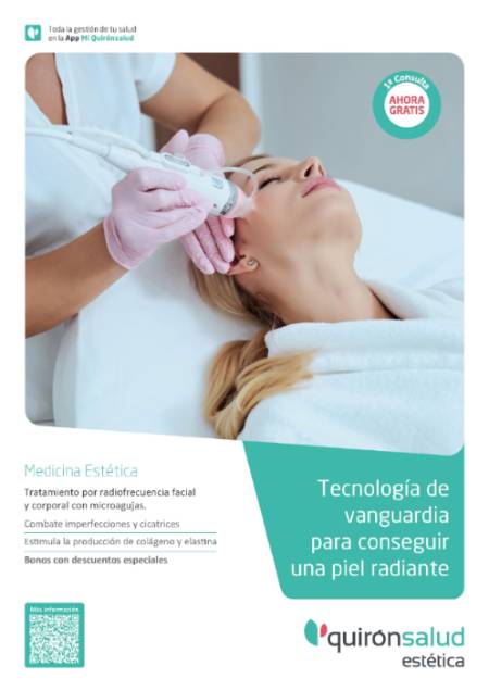 Cartel servicio radiofrecuencia facial y corporal