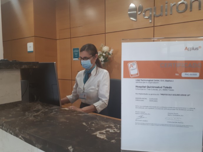 Quirónsalud Toledo sello Applus