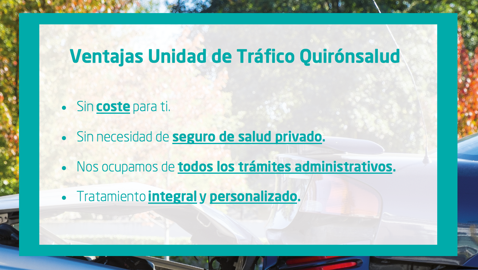 Unidad tráfico gran alacant elche orihuela quironsalud