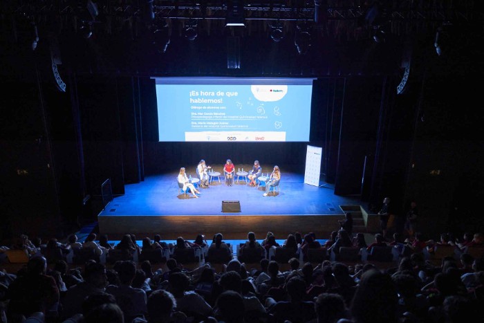 El auditorio de CaixaForum durante el evento de la Fundación Quirónsalud