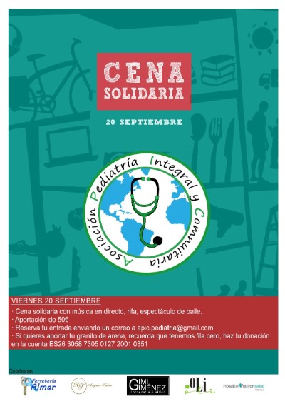 Cartel Cena Solidaria
