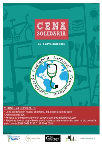 Cartel Cena Solidaria
