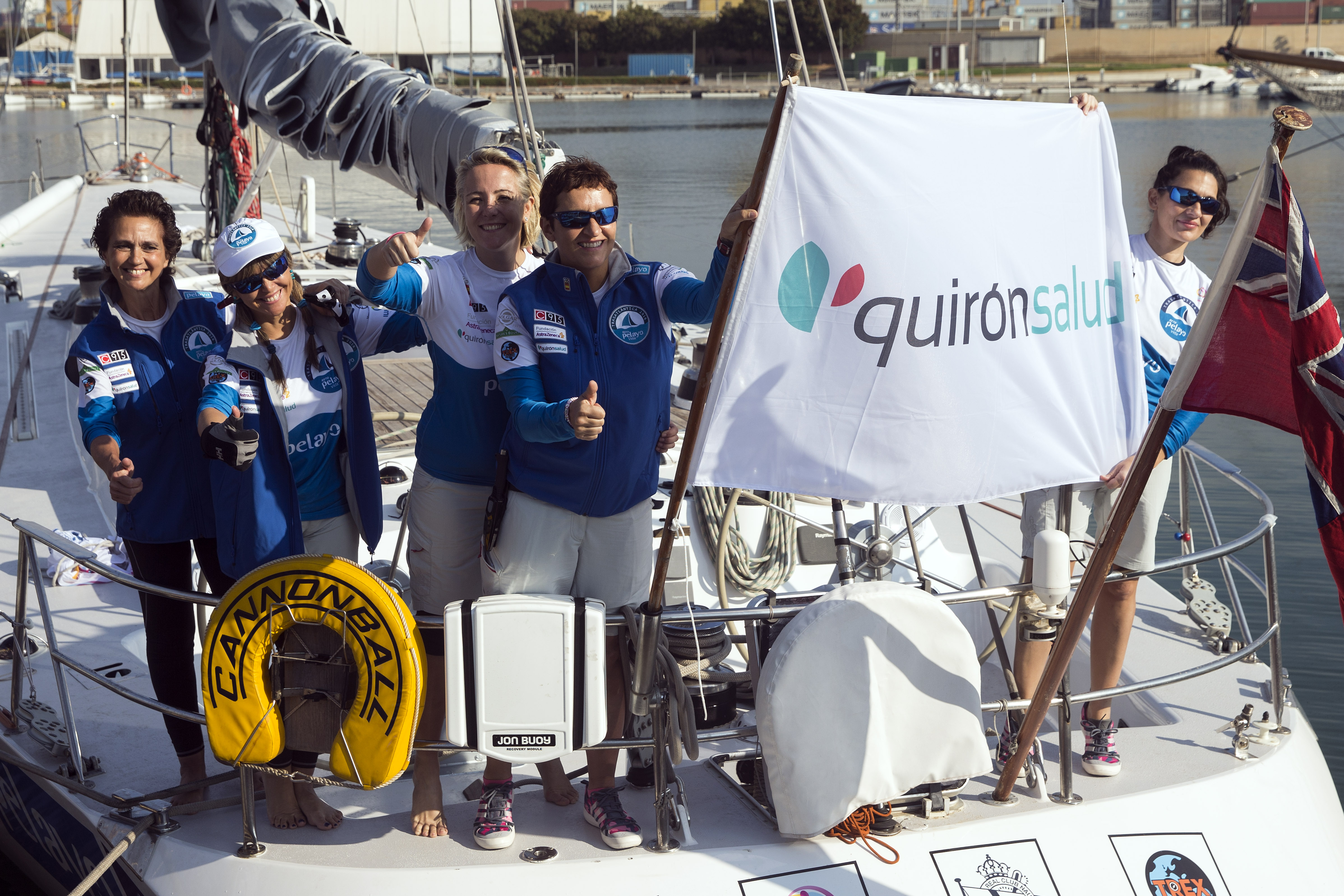 Las participantes en el Club Naútico de Valencia