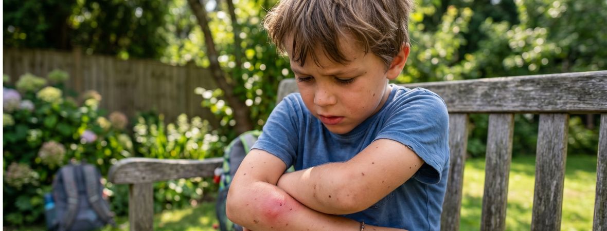 Picaduras en niños
